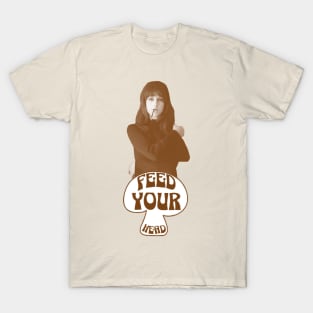 Feed Your Head (Brown and White) T-Shirt